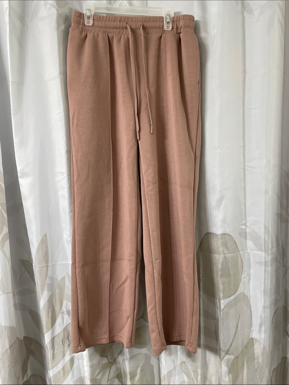 Women Dusty Rose Drawstring Joggers